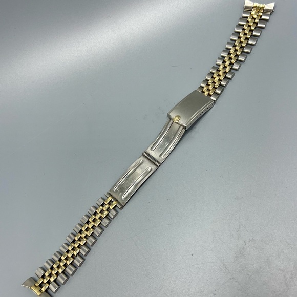 Rolex Vintage  14K Gold & Stainless Steel USA Oval Link Bracelet - Picture 6 of 13